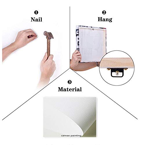 RuiChuangKeJi Grabados para Paredes de 50x75cm con Marco Pinturas de San Juan Bautista en la Pared Carteles de Arte Leonardo da Vinci Cuadros Famosos de Arte clásico