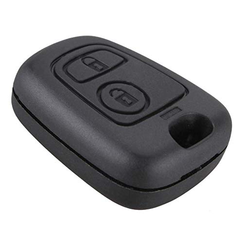 RUNGAO - Carcasa para llave de coche compatible con Peugeot 107 207 307 407 106 206 306 406
