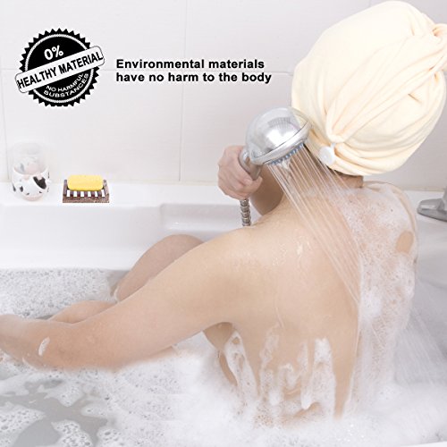 Rusee Jabonera de Madera con Ducha (2 Piezas), Titular Soapbox Mano Madera Jabonera de Bambú Natural para Ducha de Baño