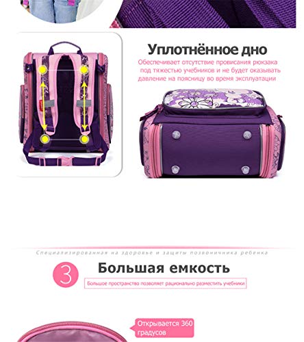 Rusia Kids School Bags Niños Ortopédicos Mochila Escolar Impermeable para niñas de escuelas primarias de Grado 1-4 Bolsas 7