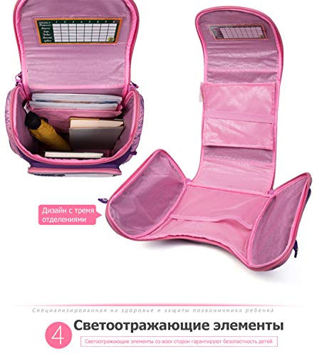 Rusia Kids School Bags Niños Ortopédicos Mochila Escolar Impermeable para niñas de escuelas primarias de Grado 1-4 Bolsas 7