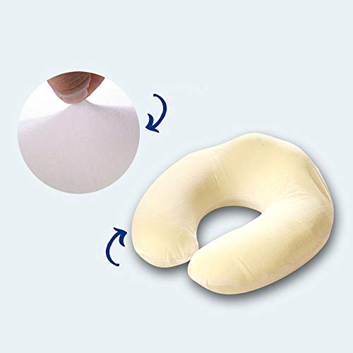 RYHON6 Almohada en forma de U con forma de U para reposacabezas de viaje para niños y niñas cuello Chinchilla siesta almohada anime en forma de U, adecuado para niños adultos RYH (color naranja zorro)