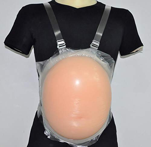 RYZY Vientre Falso, Silicona para Embarazo, Almohadilla De Vientre De Silicona Abdomen De Gelatina para Falso Embarazo Crossdress(S -5XL),5XL