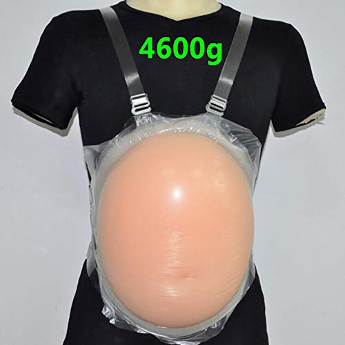 RYZY Vientre Falso, Silicona para Embarazo, Almohadilla De Vientre De Silicona Abdomen De Gelatina para Falso Embarazo Crossdress(S -5XL),5XL