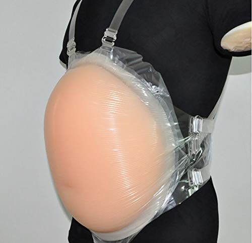 RYZY Vientre Falso, Silicona para Embarazo, Almohadilla De Vientre De Silicona Abdomen De Gelatina para Falso Embarazo Crossdress(S -5XL),5XL