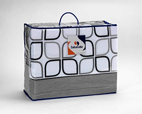 SABANALIA Juego de sábanas de coralina Spring - Gris, Cama 180