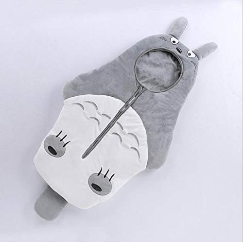 Sacos De Dormir Para Bebé Saco De Dormir Para Bebé De Dibujos Animados Chinchilla Robot Gato Más Terciopelo Acolchado Bebé Anti-Patada-Chinchilla Grueso_85Cm
