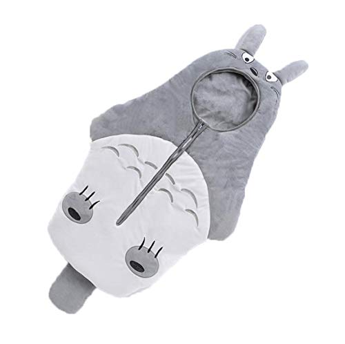 Sacos De Dormir Para Bebé Saco De Dormir Para Bebé De Dibujos Animados Chinchilla Robot Gato Más Terciopelo Acolchado Bebé Anti-Patada-Chinchilla Grueso_85Cm