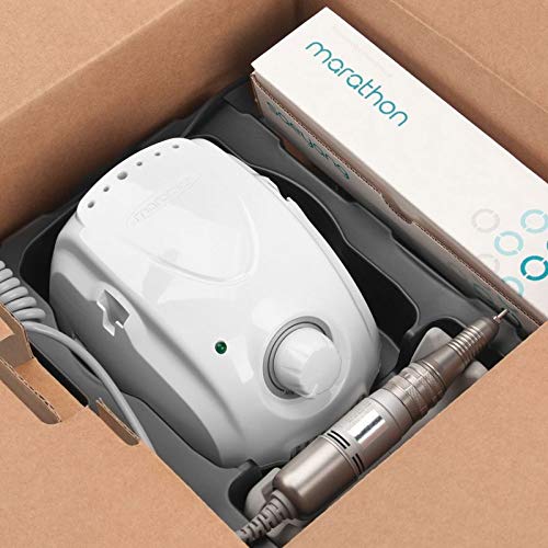 Saeyang Marathon Champion 3 Torno para Uñas Profesional Pulidor Eléctrico de Uñas Manicura Pedicura Pulidor de Uñas Blanco