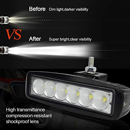 Safego 7Inch 18W Cree LED Luz de Trabajo Cree LED Light BarOffroad Car Trucks Viga de Inundación del Iluminacion Conducción LED Faros Luz Auto Camión Campo a Través del Coches Barco Pesca Vehículos