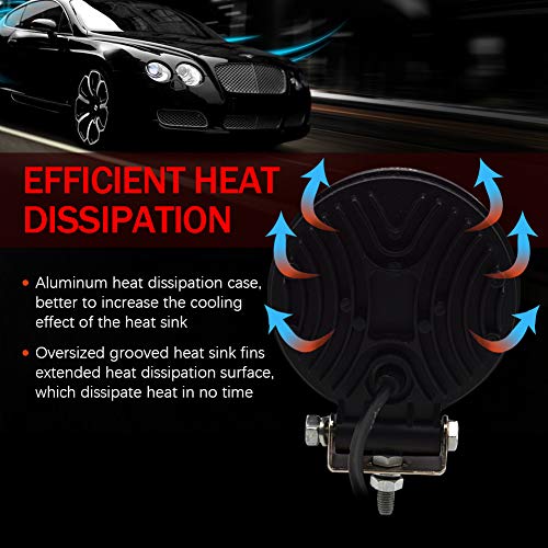 Safego Led luz de Trabajo 27W LED Lámpara Trabajo Bar viga de inundación del Iluminacion Conducción Led Faros Coche Luz Camión Campo a través del Carro Coches Barco Minería Pesca Luces de antiniebla