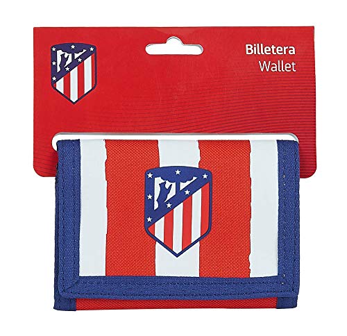 Safta- Atlético de Madrid Accesorio de viaje- Billetera, Color rojo/blanco/azul, 125xx95 mm (812058036)
