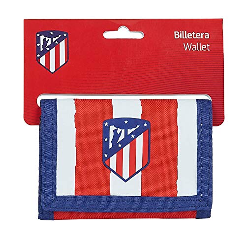 Safta- Atlético de Madrid Accesorio de viaje- Billetera, Color rojo/blanco/azul, 125xx95 mm (812058036)