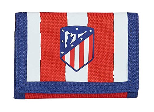 Safta- Atlético de Madrid Accesorio de viaje- Billetera, Color rojo/blanco/azul, 125xx95 mm (812058036)