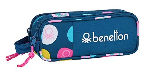 Safta Estuche Escolar de Benetton Kids' Luggage, Unisex-Child, Topos Marino