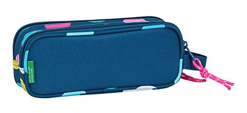 Safta Estuche Escolar de Benetton Kids' Luggage, Unisex-Child, Topos Marino