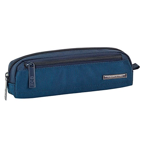 Safta Estuche F.C. Barcelona Blue Premium Oficial Escolar Con Bolsillo 210x60x105mm