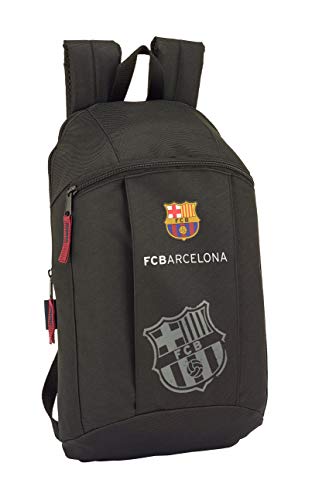 Safta - FC Barcelona Black Oficial Mini Mochila Uso Diario 220x100x390mm