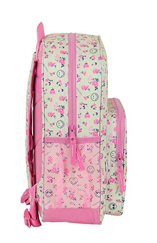Safta Mochila Escolar Junior de Smiley World Garden, 320x120x380mm