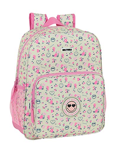 Safta Mochila Escolar Junior de Smiley World Garden, 320x120x380mm