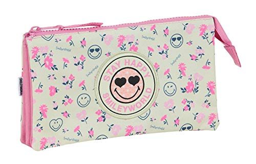 Safta- Smiley Portatodo, Color blanco/rosa, 220x30x120 mm (M744)