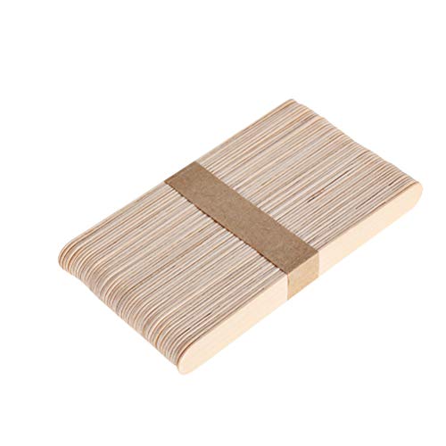 sakulala 50 Piezas depilación Palos pequeño ceja Cera Palos Cera espátulas pequeño Madera depilación aplicador Palos para Cejas