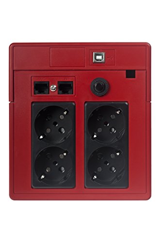 Salicru SPS.1100.One SAI de 500 a 2000 VA con AVR + Soft/USB - Fuente de alimentación Continua (UPS) (Tipo F, 4 Salidas AC, Sealed Lead Acid (VRLA), PB-Ca, 20 min, 6 h)