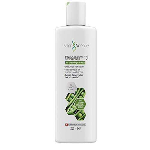 Salon Science Proacelerant 2 - Acondicionador para la pérdida de cabello con brote de guisante y cafeína orgánica Anover, 1 unidad