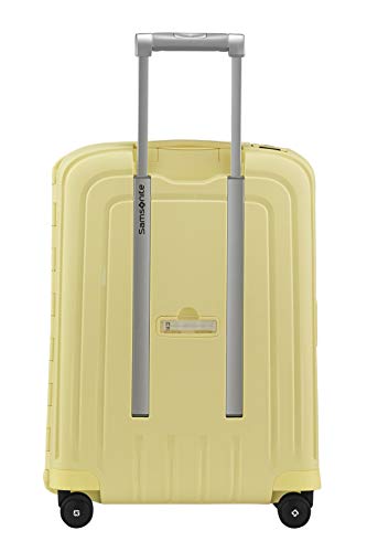 Samsonite S'Cure Spinner - Maleta de Equipaje, S (55 cm - 34 L), Amarillo (Pastel Yellow Stripes)