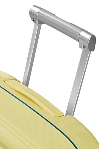 Samsonite S'Cure Spinner - Maleta de Equipaje, S (55 cm - 34 L), Amarillo (Pastel Yellow Stripes)