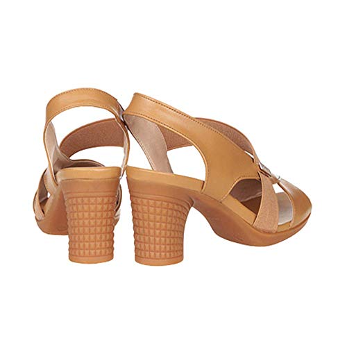 Sandalias De Tacón Alto Antideslizantes Ligeras Sandalias De Estilo Casual De Estilo Europeo Sandalias De Tacón Gruesas Y Cómodas De Verano