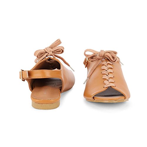 Sandalias mujer verano 2018, Covermason Sandalias Roma de punta redonda para peces con punta de pescado de Roma