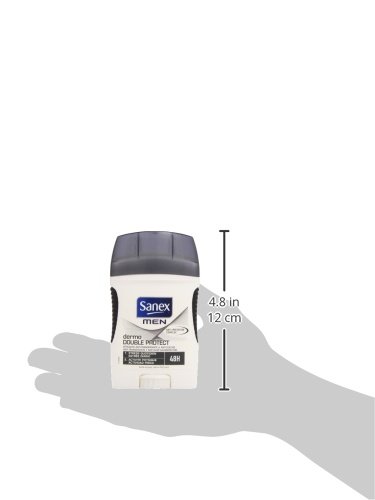 Sanex Men - Dermo Double Protect - Anti-Transpirante y Anti-olor - 50 ml, 2 unidades