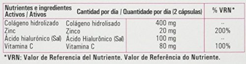 Sanon Nutricosmetica, Anti envejecimiento con Hialuronic, 60 Cápsulas. 595 mg