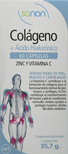 SANON - SANON Colageno + Acido Hialurónico 60 capsulas de 595 mg