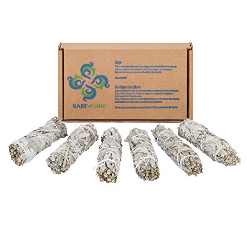 Sarimoire Conjuntos de salvia Bundles Sabio 10cm Wand Blanco