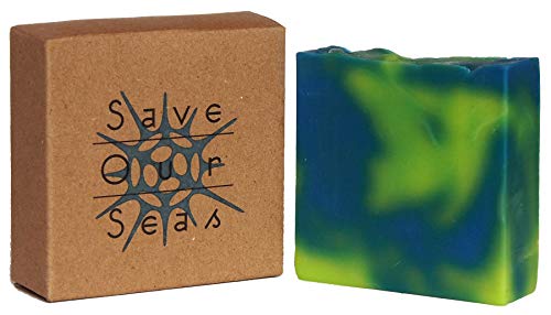 Save Our Seas, Salva Nuestros Mares Jabón de Hierbas Hecho a Mano – ¡Sin Aceite de Palma! - Empaquetado sin Plástico