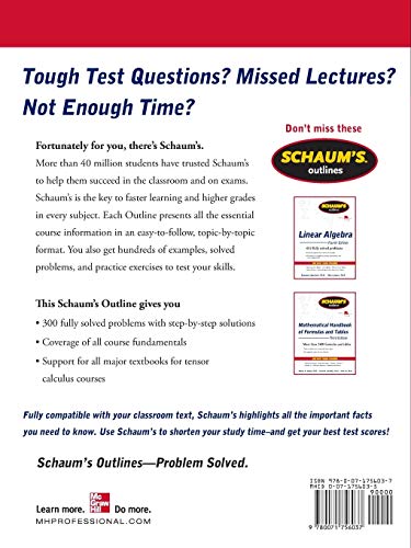 Schaums Outline of Tensor Calculus