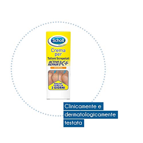 Scholl - Crema para talones secos y agrietados K+, 2 paquetes