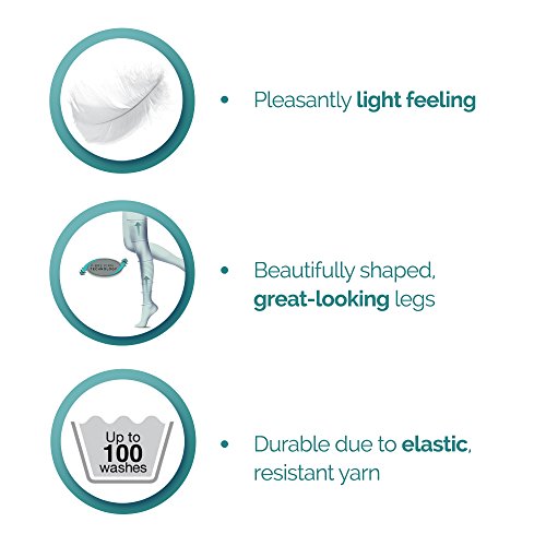 Scholl - Medias de compresión, 20 DEN, color carne