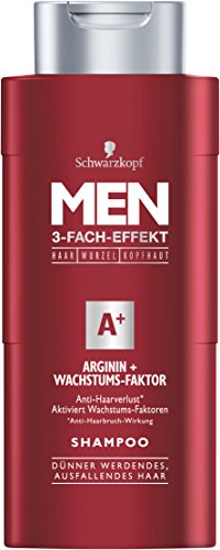 Schwarzkopf HOMBRES champú arginina factor de crecimiento, 250 ml