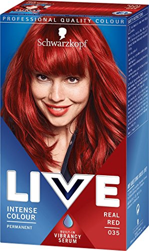 Schwarzkopf - Live Intensive - Tinte para el pelo de color rojo real 035