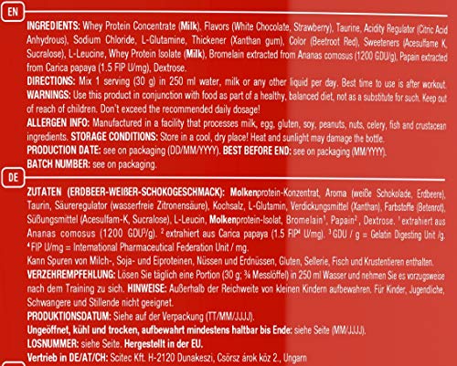 Scitec Nutrition Whey Protein Professional Proteína Fresa, Chocolate Blanco - 5000 g