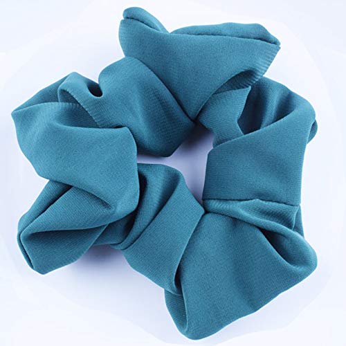 Scrunchies Gasa Elástico, 12pcs Coleteros de Tela Coloridas, Crunchies Pelo de Flexible, Gomas del Pelo para Niña/Mujer, Adecuado para Deportes, Fiestas, Escuelas, Viajes, etc
