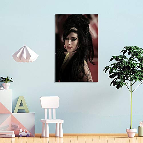SDFG Jean Paul Gaultier Amy Winehouse Poster Cuadro decorativo Lienzo de pared Arte de la Sala de estar Cartel Dormitorio Pintura 50 x 75 cm