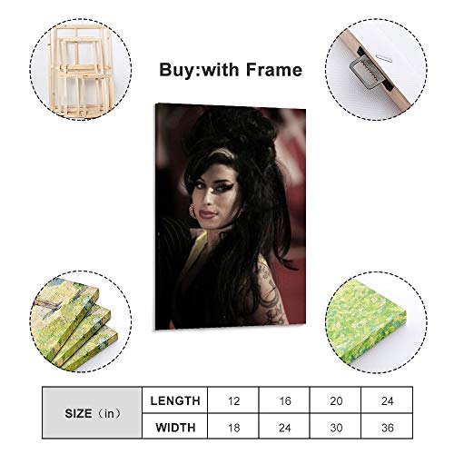SDFG Jean Paul Gaultier Amy Winehouse Poster Cuadro decorativo Lienzo de pared Arte de la Sala de estar Cartel Dormitorio Pintura 50 x 75 cm
