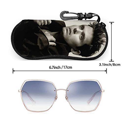 SDFGJ John Mayer - Estuche portátil para gafas de sol, funda blanda para gafas, con mosquetón