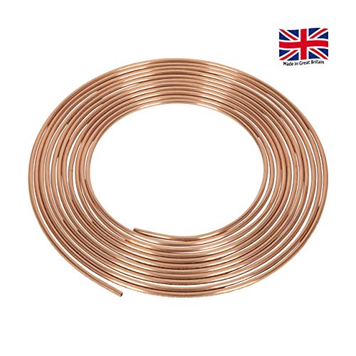 Sealey cbp002 freno Tubo Tubería de cobre 22 calibre 3/16 "x 25 ft BS EN 12449 – C106