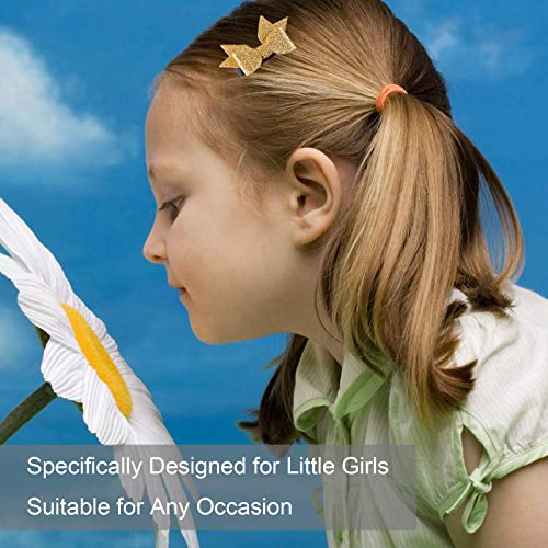 Seatecks 35 Piezas Clips de Pelo Pinzas Bebe Niña Pinza de Pelo Chicas Accesorios Para el Cabello Flor Arco Barrettes Horquillas Lindo-Azul Marino