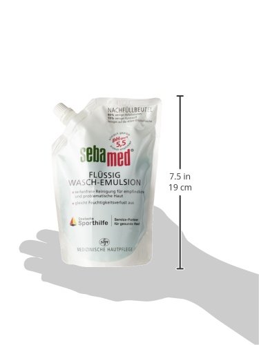 Sebamed Jabón Líquido gratuito Wash Emulsión pH 5,5 para la piel seca o sensible 400 Ml